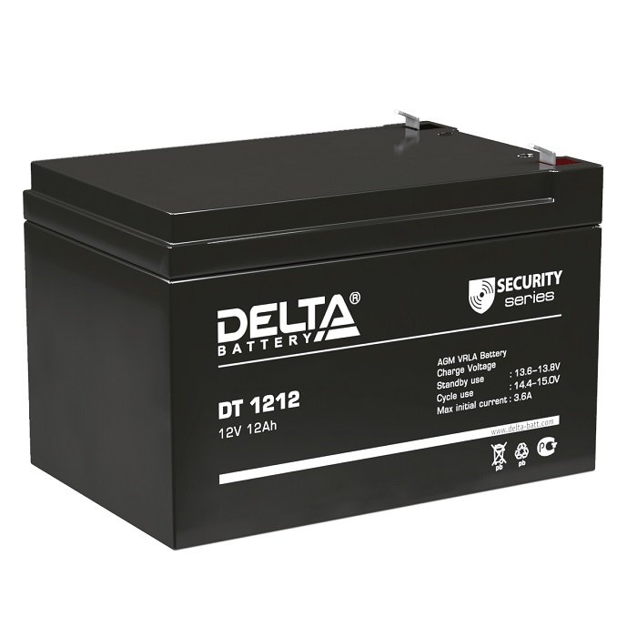 Свинцово-кислотный аккумулятор Delta DT 1212